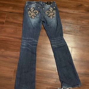 MISS ME RHINESTONE BOOT CUT JEANS